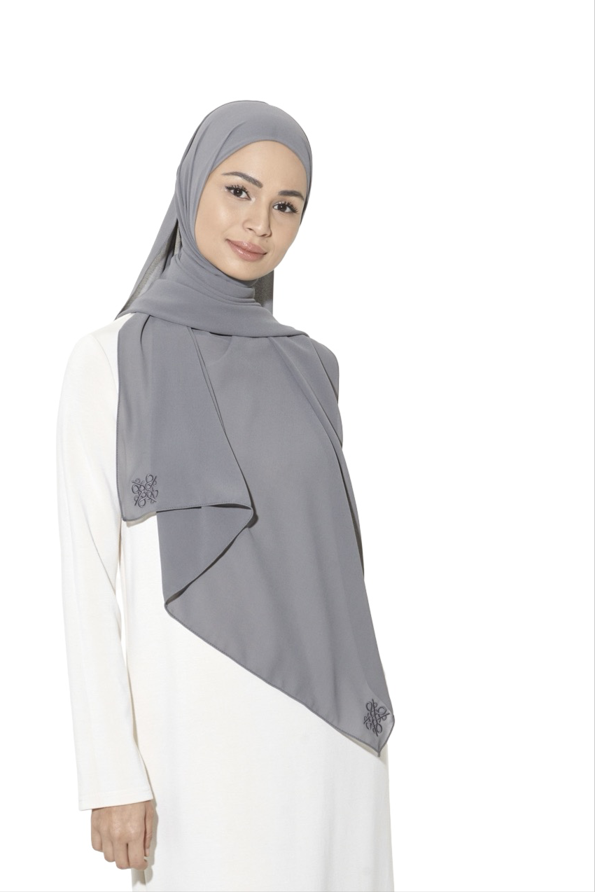 Alaia Plain Chiffon (Dark Grey)