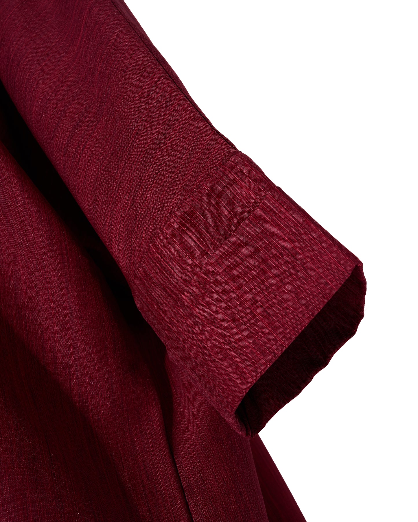 Plain Linen Abaya (Burgundy)