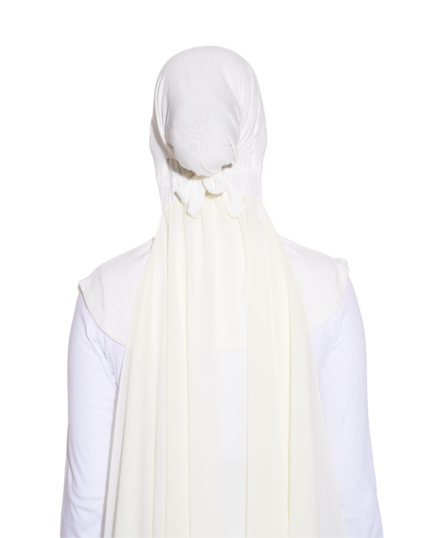 Amara Chiffon Plain (White Ivory)