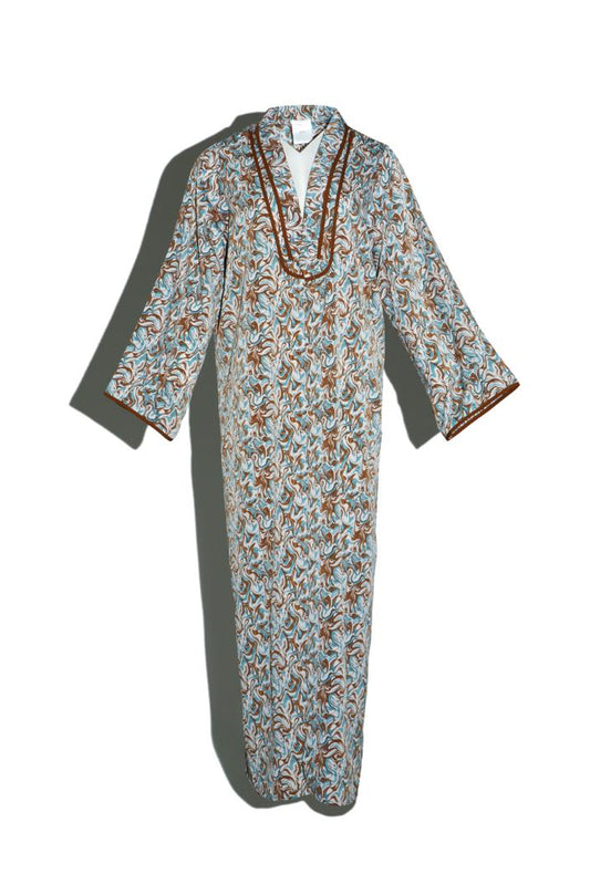 Printed Abaya (Brown)
