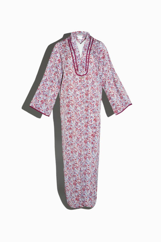 Printed Abaya (Pink)