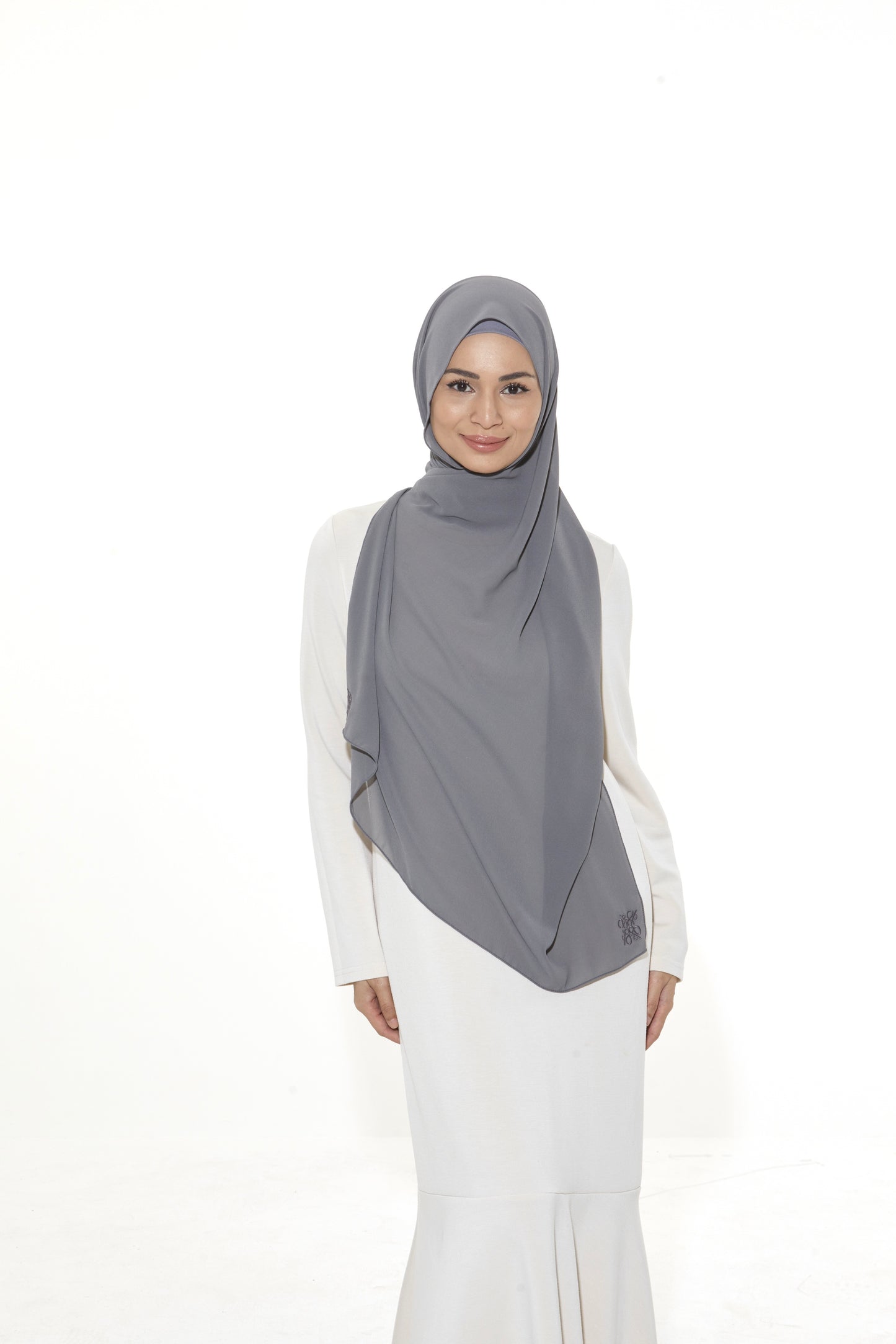 Amara Plain Chiffon (Dark Grey)
