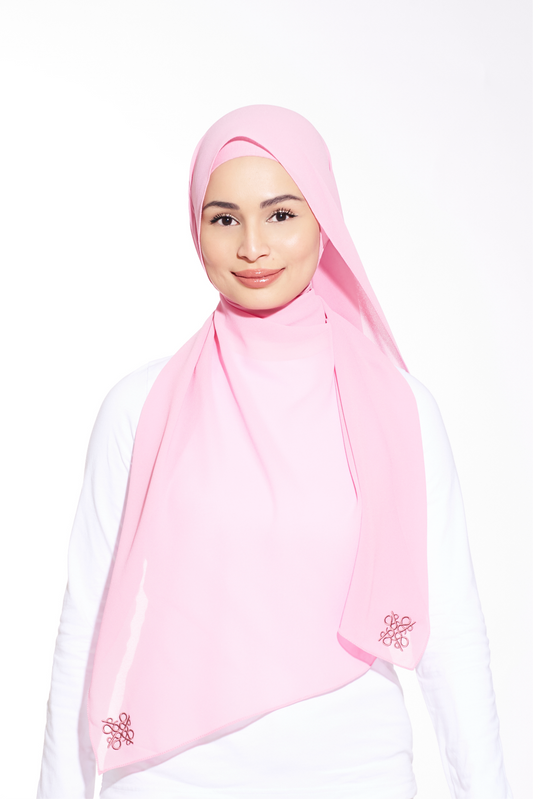 Amara Chiffon Plain (Pink)