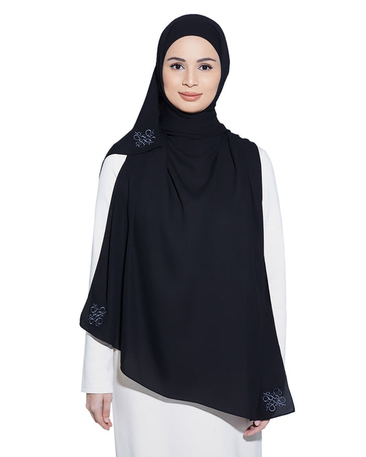 Alaia Chiffon Plain (Black)