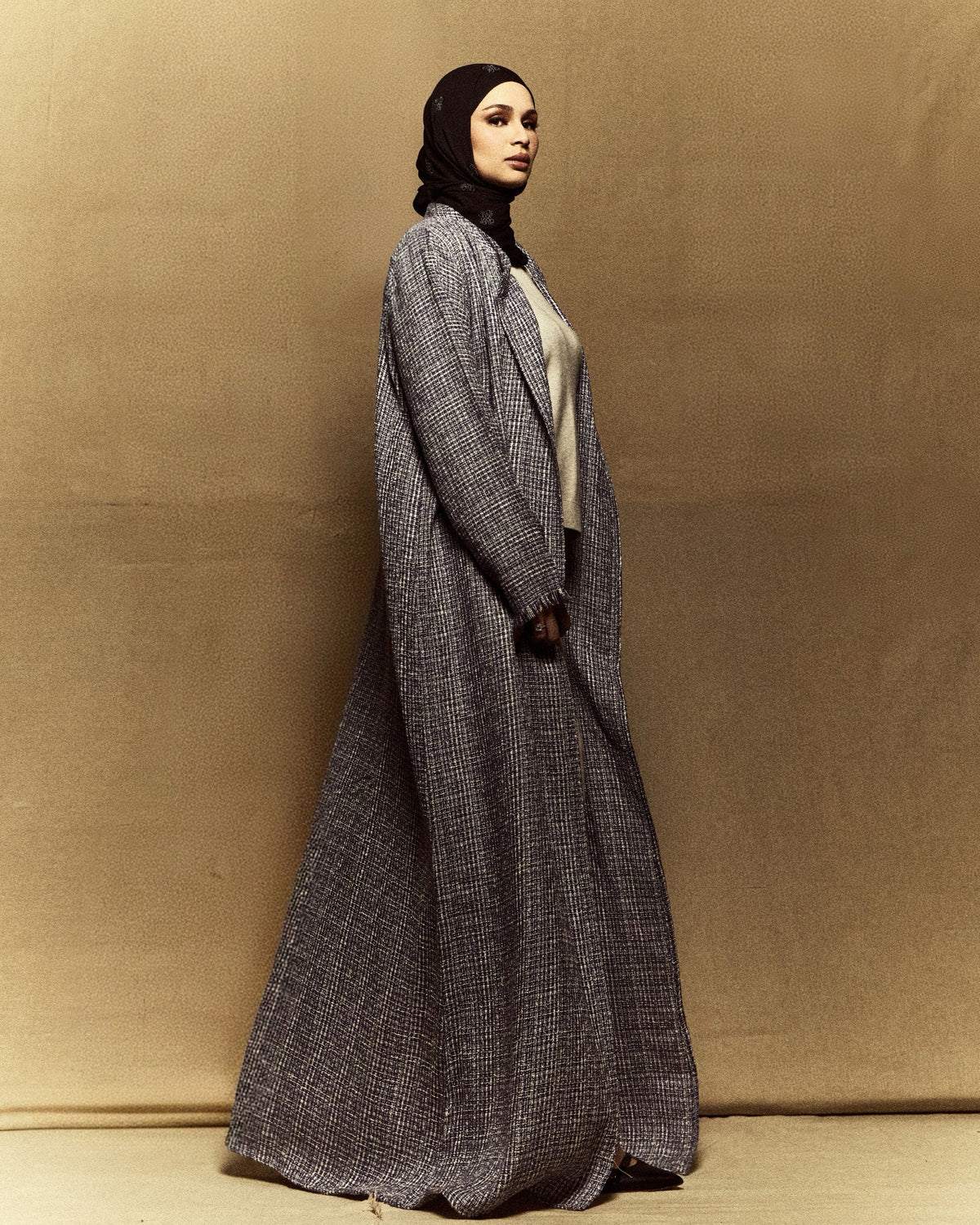 Jordan Tweed Abaya (Blue)