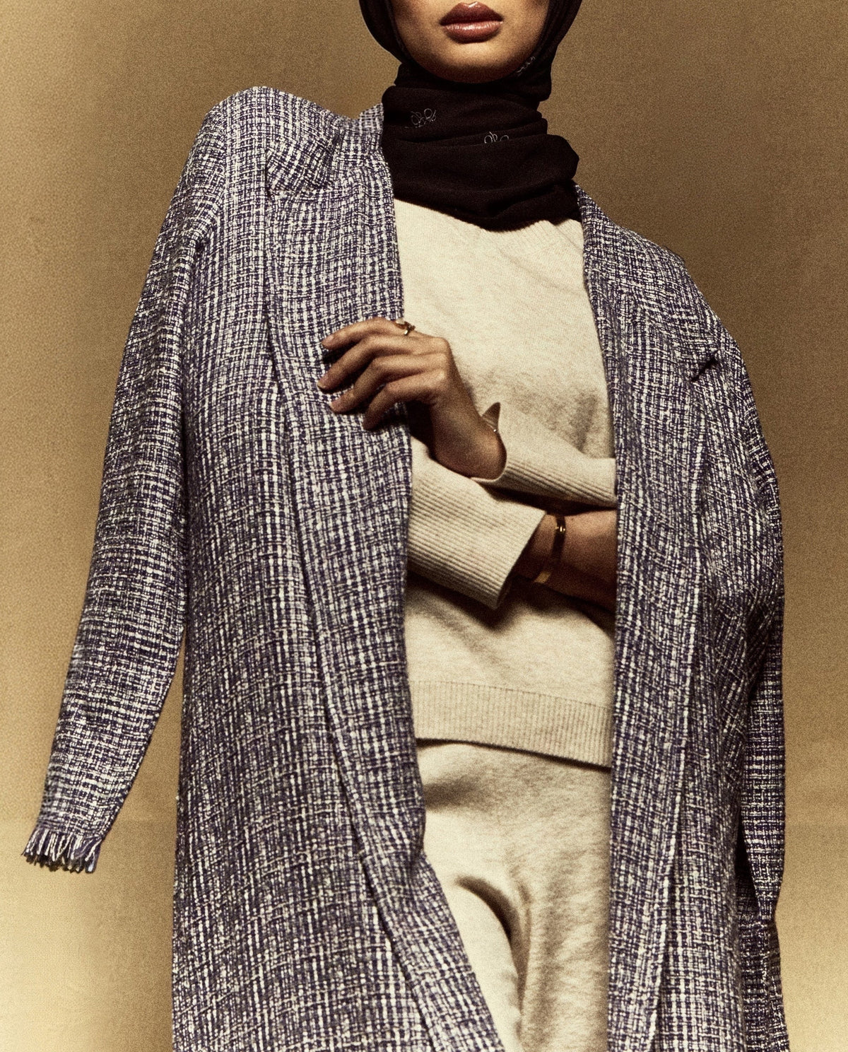 Jordan Tweed Abaya (Blue)