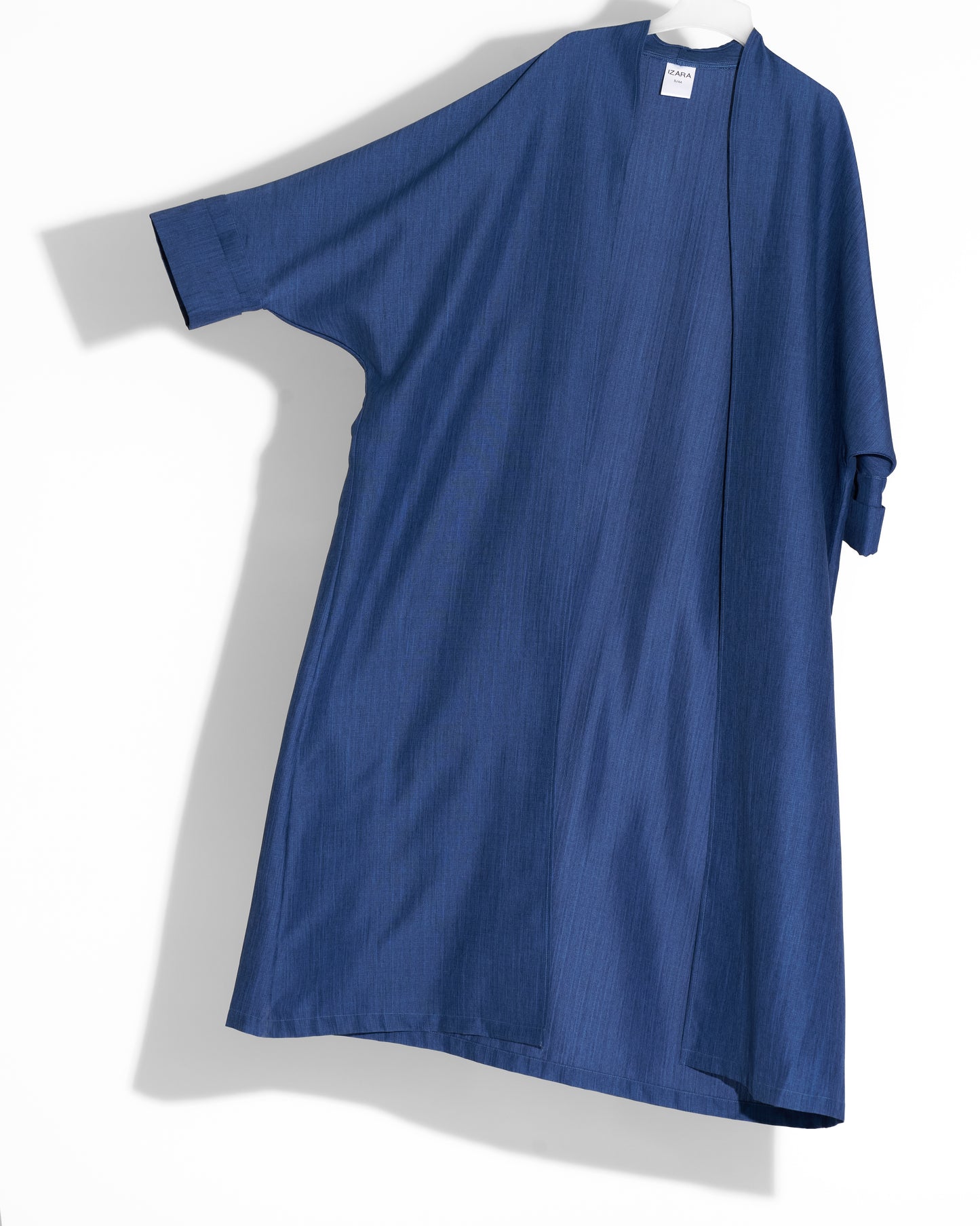 Plain Linen Abaya (Blue)