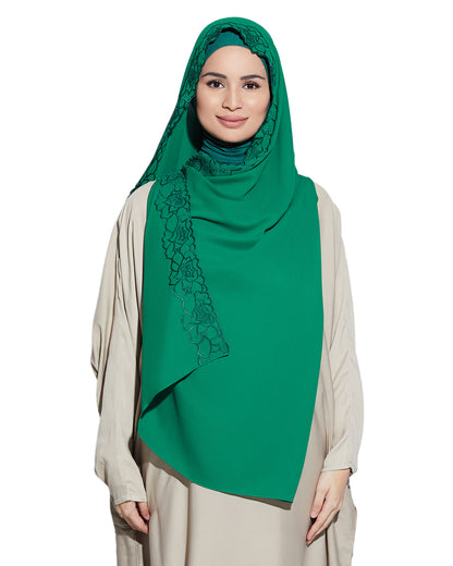 Amara Floral Embroidery (Green)