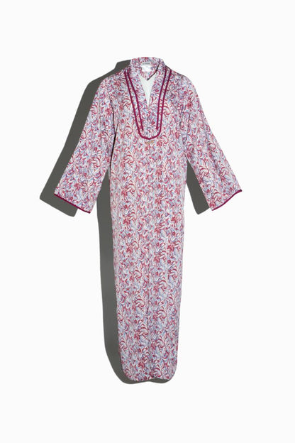 Printed Abaya (Pink)