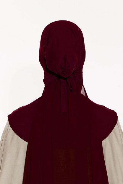 Amara Plain Chiffon (Burgundy)
