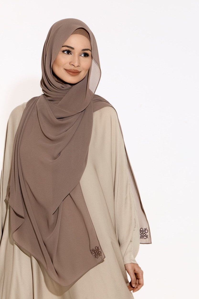 Amara Plain Chiffon (Etoupe)