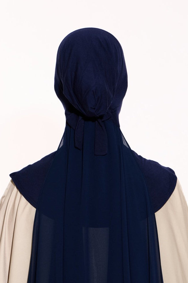 Amara Plain Chiffon (Dark Blue)