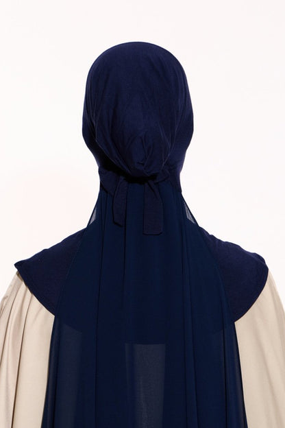 Amara Plain Chiffon (Dark Blue)