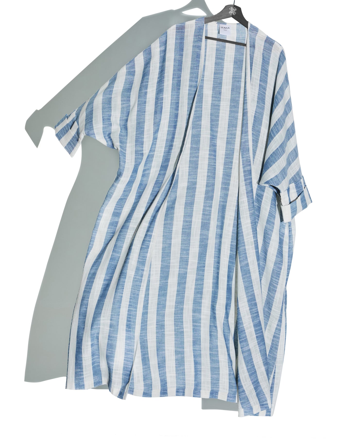 Linen Stripes Abaya (Blue)